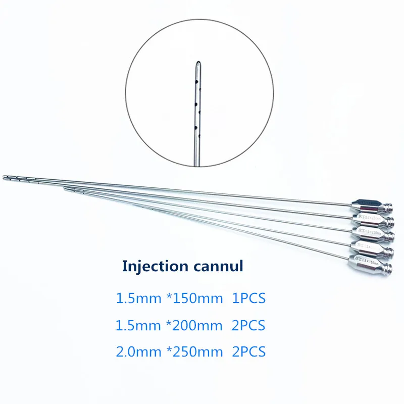 

Liposuction Injection Needles Liposuction Cannulas set Stainless Steel Fat Aspiration Needles Infiltration Cannulas