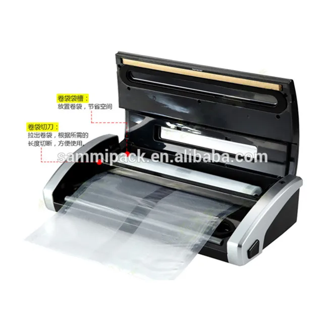 Mesin Vakum Dapur Rumah Penyegel Makanan 220V atau 110V Listrik Otomatis Mesin Penyegel Vakum Penyimpan Kemasan