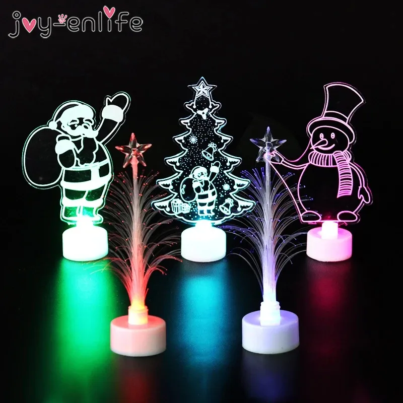 Christmas Home Decoration Colorful LED Lights tree Santa Claus Night light xmas navidad new year kids Gifts Lamp Christmas light