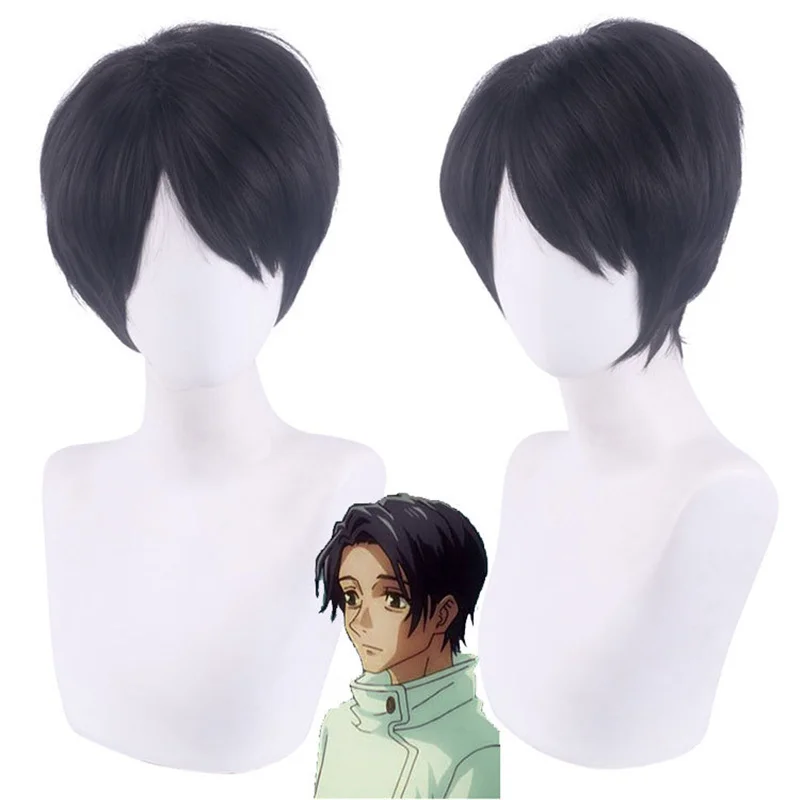 Jujutsu Kaisen Cosplay Wig Yuta Okkotsu Black Short Hair Men Party Costume Props Men Short Christmas Wig Cosplay Anime Wigs