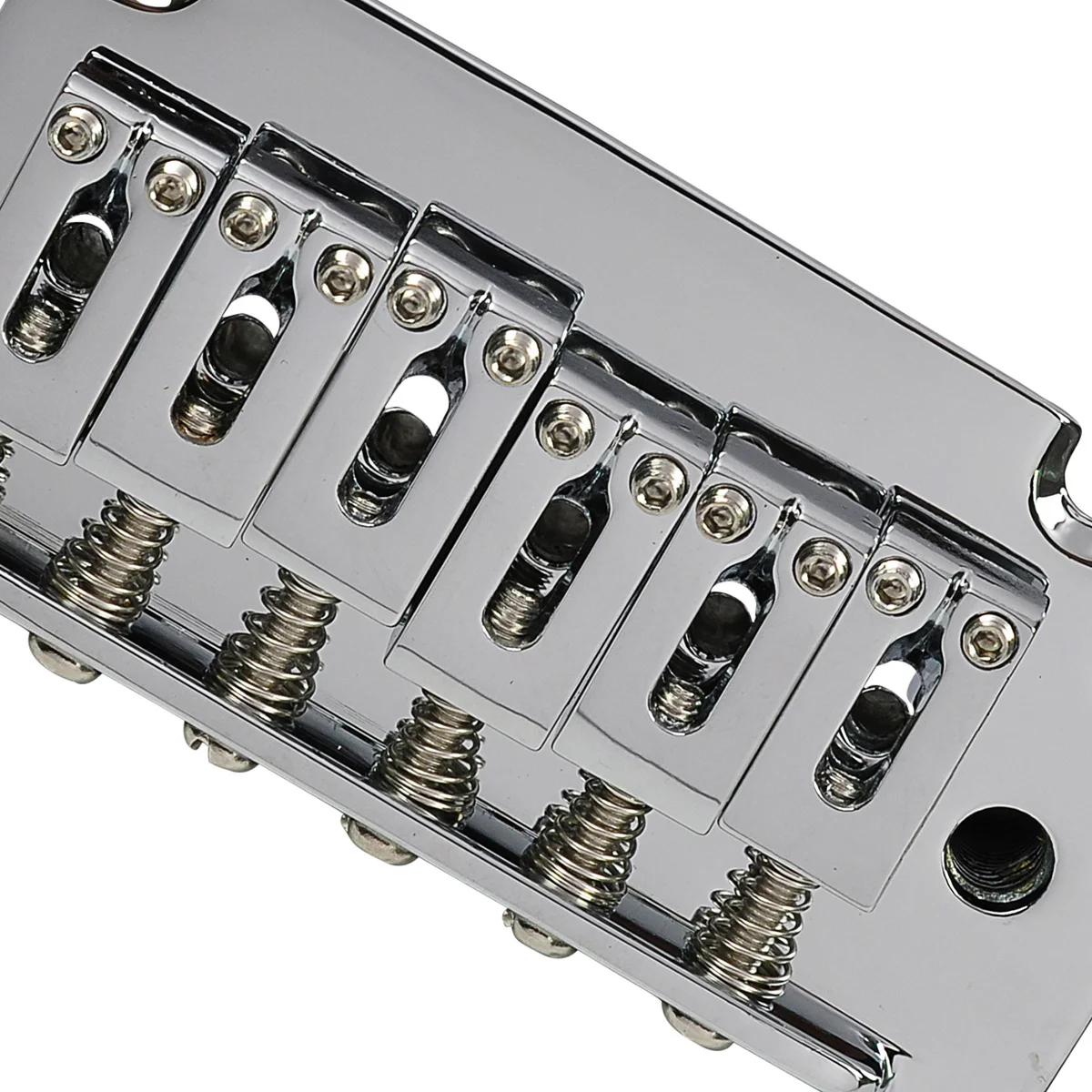 Musiclily Pro 52.5mm 2-Point Style Short Block Guitar Tremolo Bridge for Squier ST, Chrome