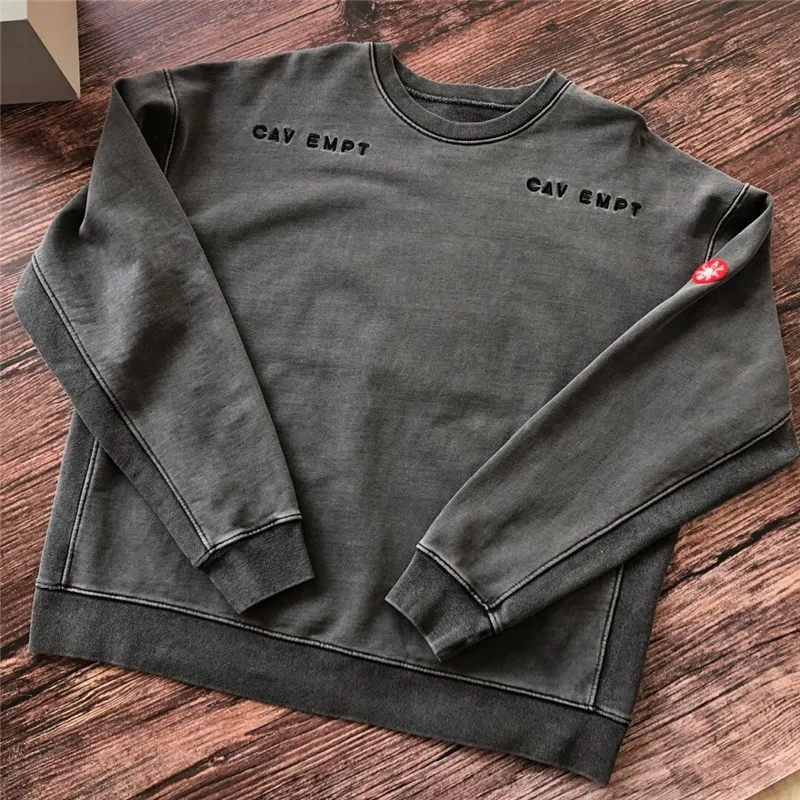 Cav Empt Dark Gray Sweatshirt Men's Casual Crewneck