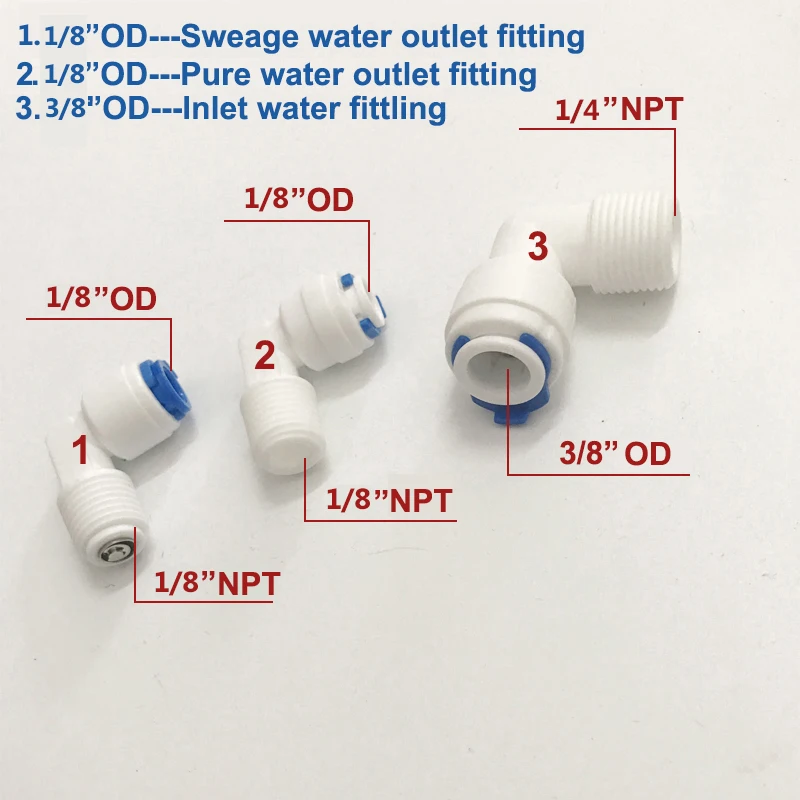 Reverse Osmosis 3012 Housing for 3012-400 gpd/3012-600gpd Ro membrane With 5M 3/8\