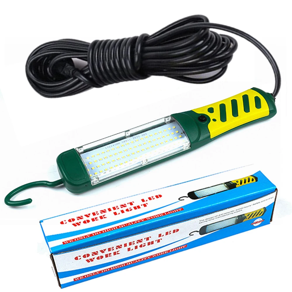 Portable LED Emergency Flashlight 80LEDs 40W Safety Work Light Hanging Magnetic Car Inspection Repair Handleld Work Lamp