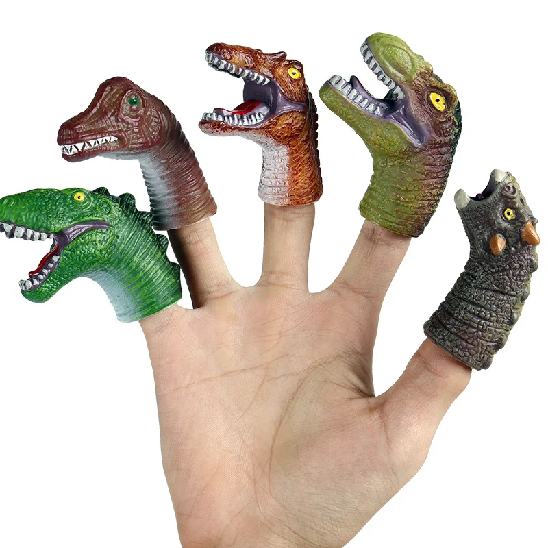 Baby Plüschtier Fingerpuppen Erzählen Geschichte Requisiten Tiere Familie Dinosaurier Puppe Kinderspielzeug Kinder Geschenk WYW