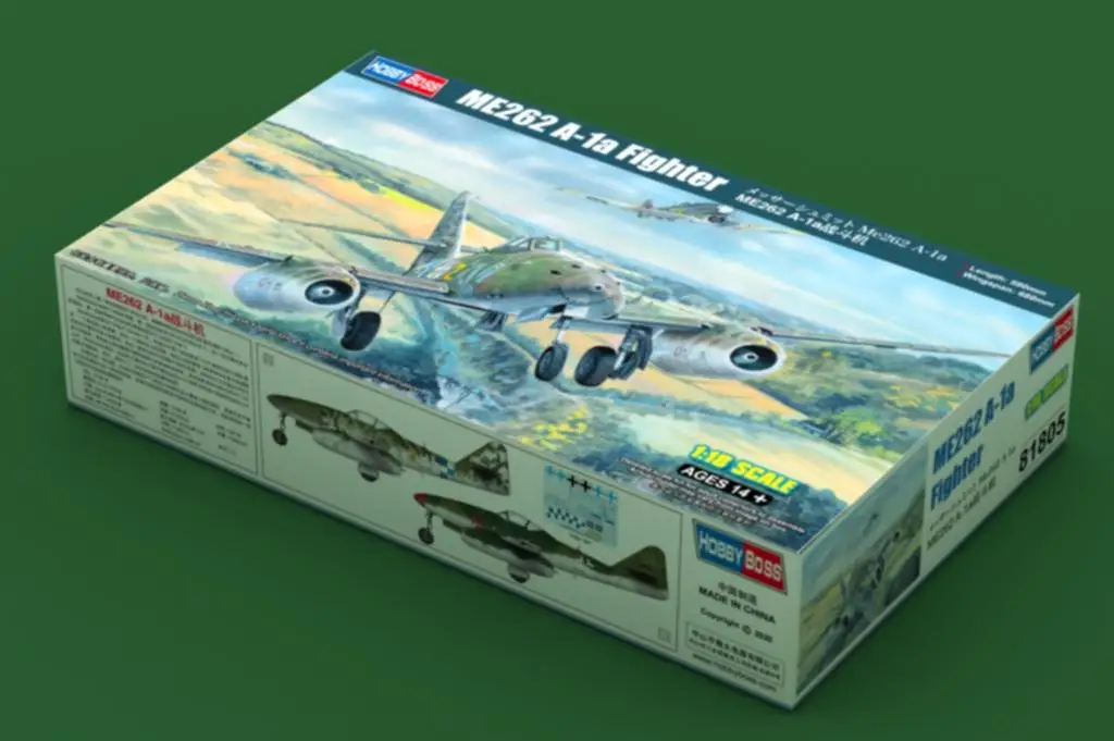 

Hobbyboss model 81805 1/18 scale ME262 A-1A FIGHTER P LANE 2020 MODEL KIT NEW