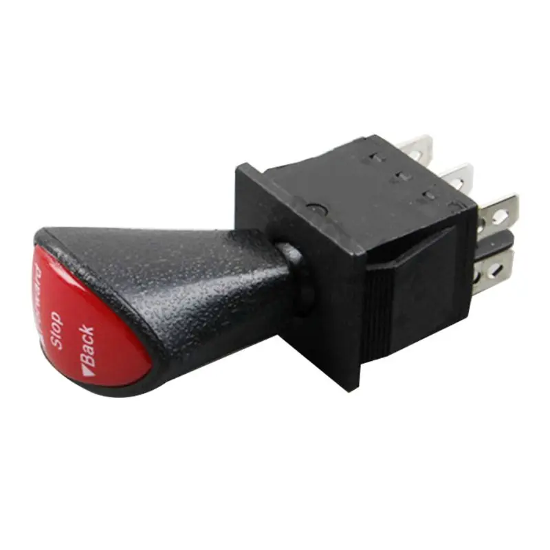 Forward-Stop-Back DPDT 6Pin Latching Slide Rocker Switch AC 250V 16A AC 125V 20A KCD4-604-6P Car Switch Accessories