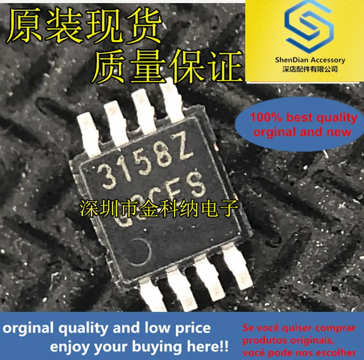 5pcs only orginal new ISL3158EIUZ-T printed silk 3158z driver chip MSOP8 patch pin 315BZ