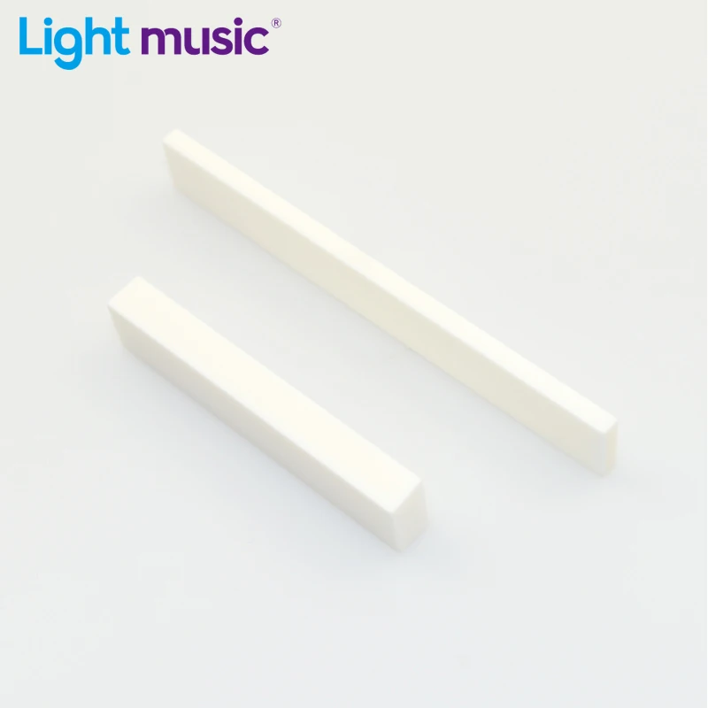 50 Sets Bone Guitar Bass Nut Saddle Blank String 52x6x10/80x3x10mm for Classical Electric Acoustic Guitar Part Accessories