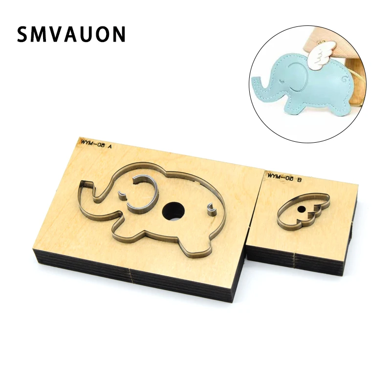 

Leather Cut Dies DIY Little Elephant Pendant Wood Cutter Mold Punch Tool Laser Mold Suitable For Die-Cutting Machine