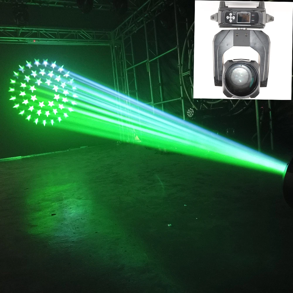 Sharpy beam-luz sharpy beam de 295w, foco de cabeza móvil 14r con efecto arcoíris grande, 300W, TK300, luces de escenario para dj