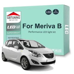 11Pcs LED Interior Light Bulb Kit For Vauxhall Opel Meriva B MPV 2010-2015 2016 2017 Car Reading Dome Trunk Lamp Canbus No Error