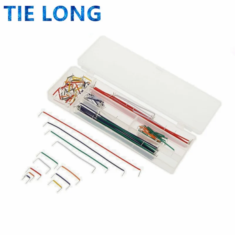 Hot Sell 140pcs U Shape Solderless Breadboard Jumper Cable Wire Kit For Arduino Shield For raspberry pi Drop