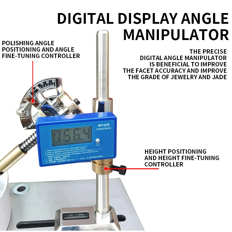 GPM-BXG Gem, Jewelry Processing, Polishing Angle Machine, Flat Grinding, Polishing, Faceting Machine, Seal Grinding Machine