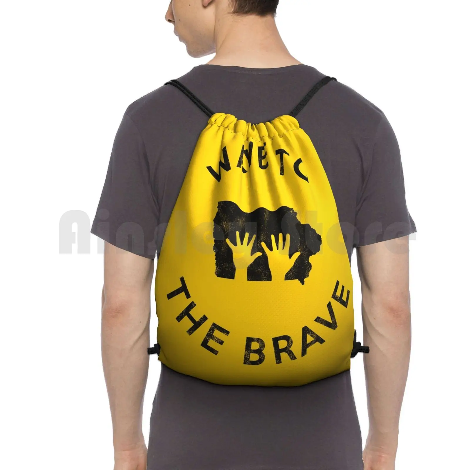 Iowa Zwaait Naar De Dappere Kinderhanden Zwaaiend Met Stadiontraditie Rugzak Met Trekkoord In Klimmende Sporttas Iowa City