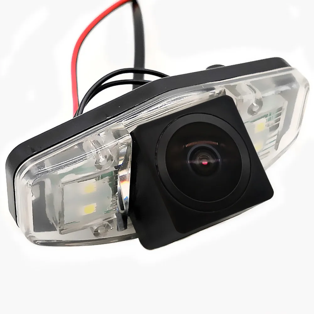 For Honda Pilot Accord Civic EK FD Odyssey Acura TSX AHD Fisheye 12LED Dynamic Trajectory Car Rear View Wireless Camera