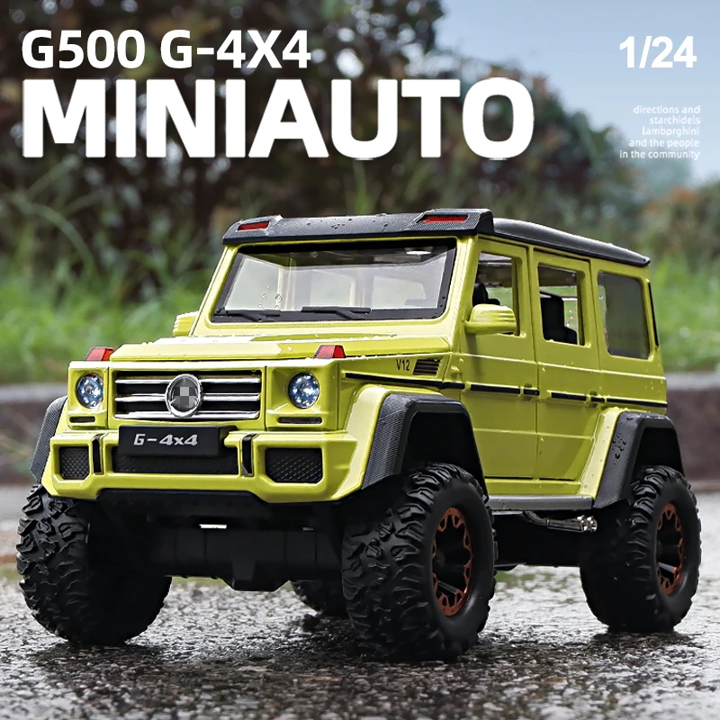 

1/24 G500 G65 4*4 Tyre Alloy Car Model Diecasts Metal Toy Off-road Vehicles Car Model High Simulation Sound and Light Kids Gifts