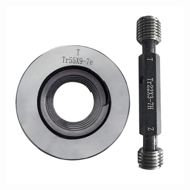 Imagem -02 - Calibre Trapezoidal Tr10 12 14 16 18 20x2x3x4 7h 8h 8e 7e Spline Parafuso tr Simples Plug o Anel Calibre go Nogo Gages