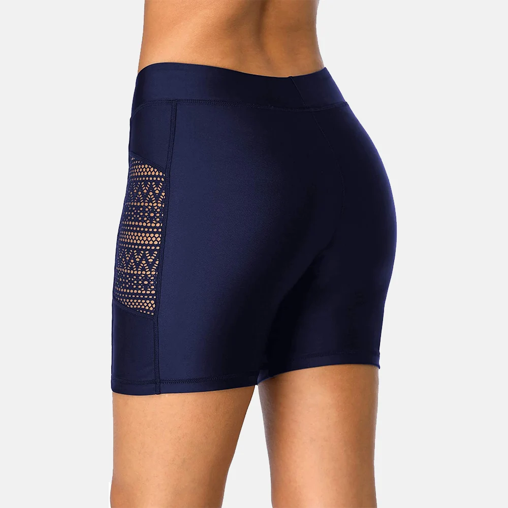 Pantaloncini da bagno a rete da donna Anfilia scava fuori pantaloni da nuoto Capri a vita alta fondo Tankini