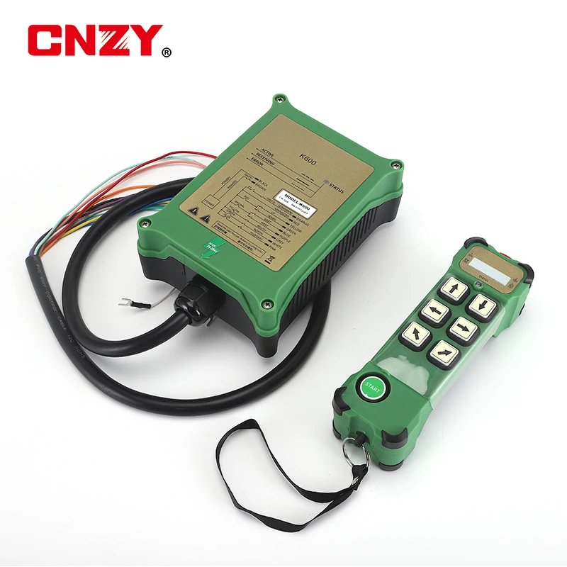 6 Button Driving wireless aerial crane electric hoist crane K600 single speed hoist industrial wireless remote control