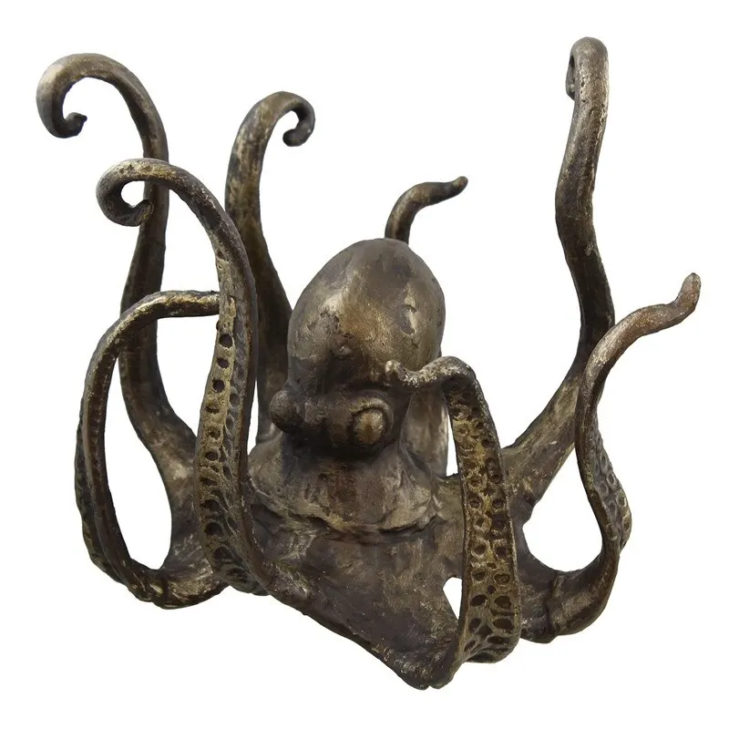 Portabicchieri Octopus, portabicchieri da tè, grande Topper da tavolo decorativo in resina octopper/statua Drop Shipping