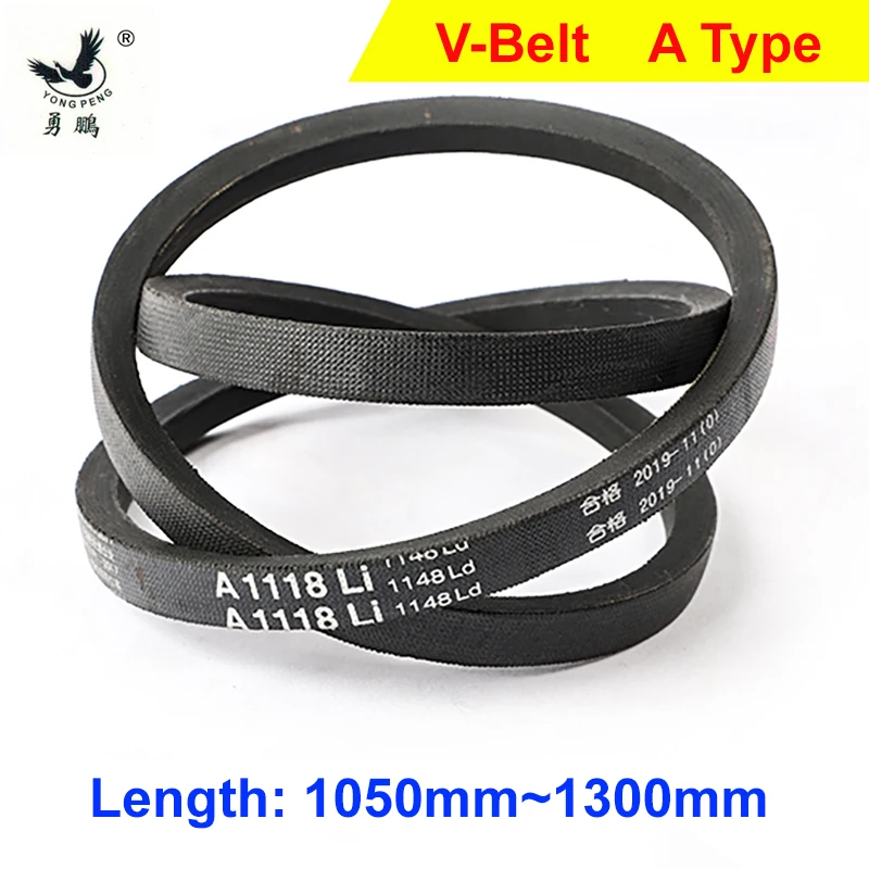 

V Belt A Type A1050~1300mm Li Hard Wire Rubber Drive Inner Length Girth Industrial Transmission Agricultural Machinery V-Belt