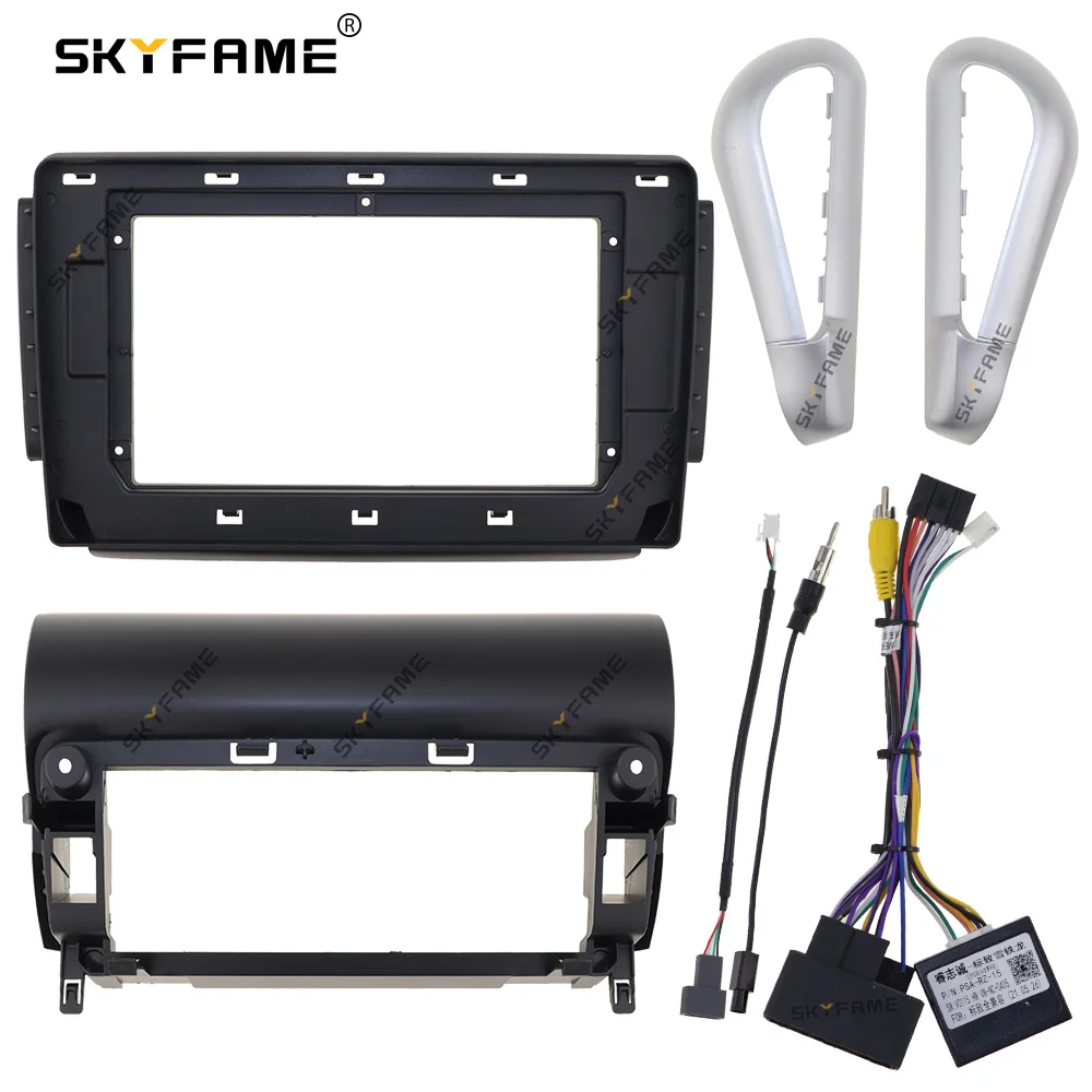 SKYFAME إطار السيارة فآسيا محول Canbus صندوق فك أندرويد داش تركيب لوحة عدة لبيجو 208 2008