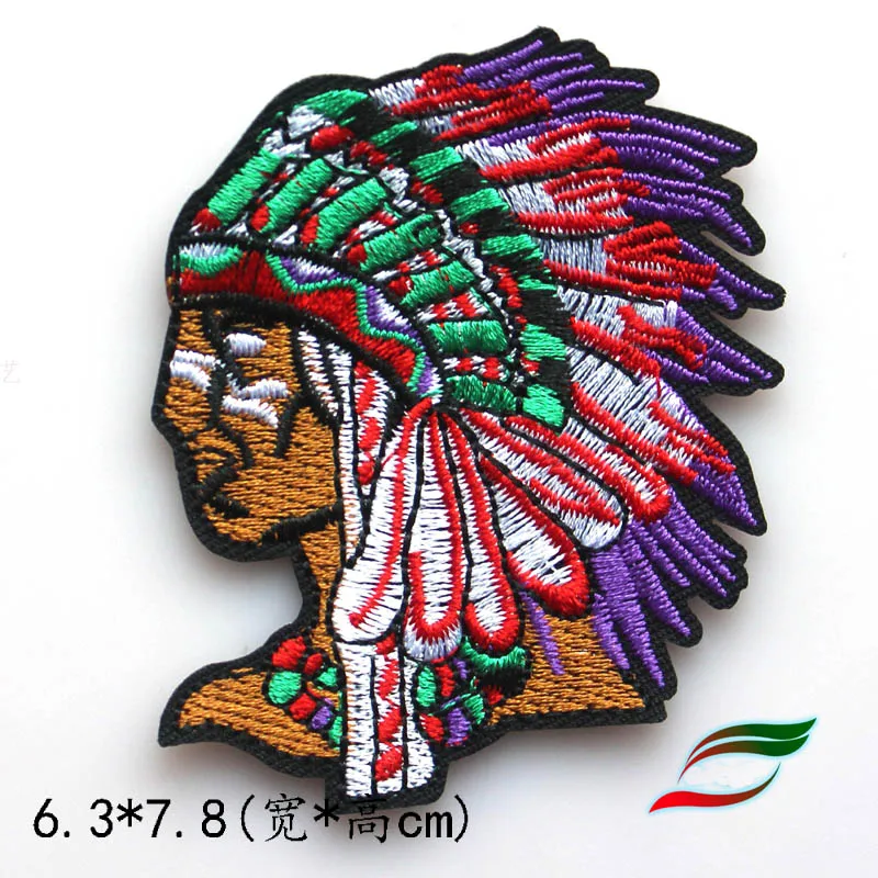 Indian headdress b601 back tape stick embroidery badge patch clothes sticker ironing clothes patch sticker accessories