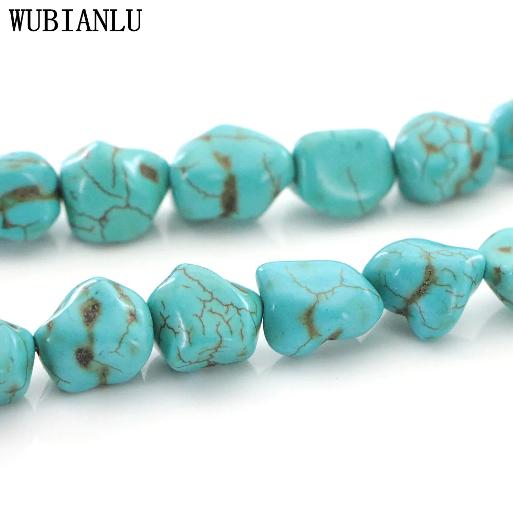 18 Style Freeform Natural Turquoises Stone Loose Beads For Jewelry Making DIY Necklace Bracelet Fashion Charm T249