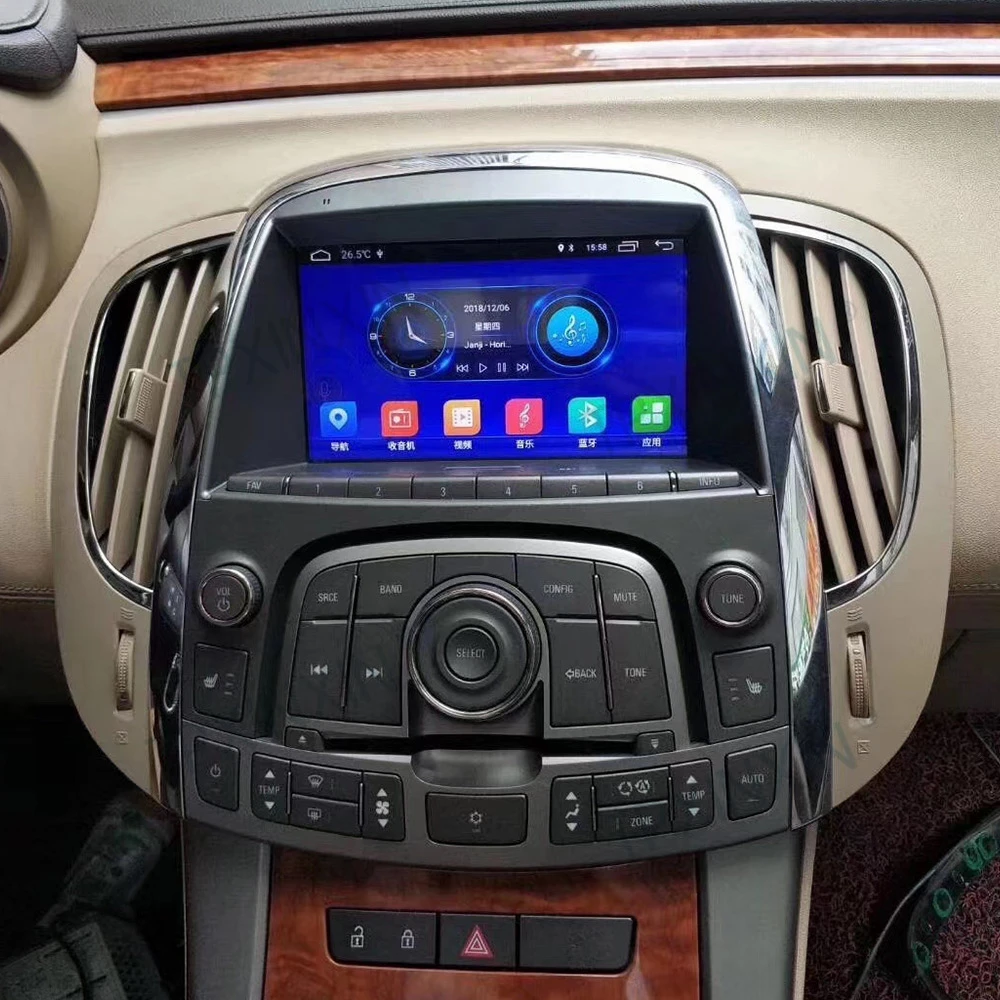 For Buick Regal 2009~2012 Android Auto Carplay Radio Player Car GPS Navigation Head Unit Car Stereo  WIFI DSP BT