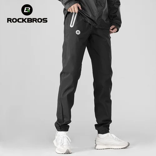 ROCKBROS-통기성 방수 하이킹 바지, 야외 여름 캠핑 등산 산악 자전거 레인 팬츠