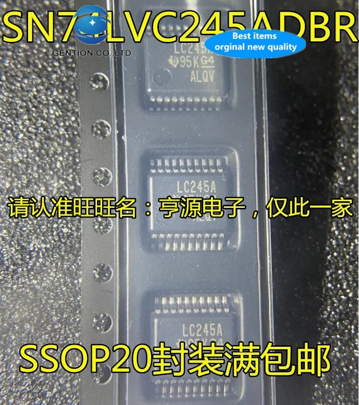 

30 PCS 100% new and orginal real stock SN74LVC245 SN74LVC245ADBR LC245A SSOP20 foot transceiver/logic chips