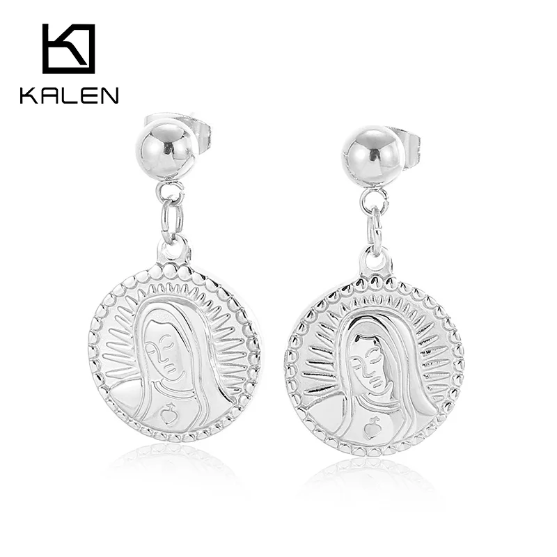 Kalen Fashion Lady Earrings Women Stainless Steels Trend Simple Jewelry New Year Gift Girlfriend Mother's Day Gifts