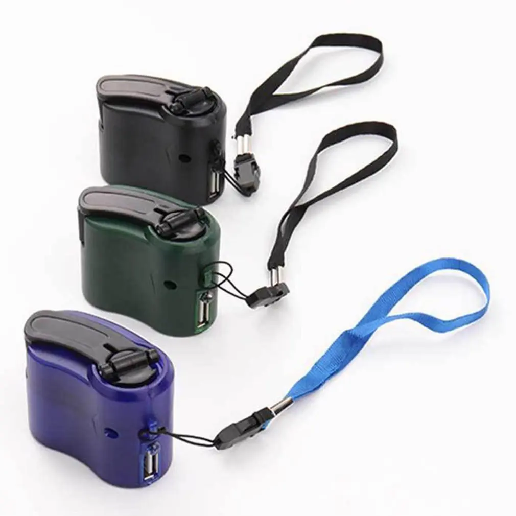 Mobile Phone Emergency Power USB Hand Crank Charger Electric Generator Universal Mobile Charge Hand Dynamo Charging For Outdoor