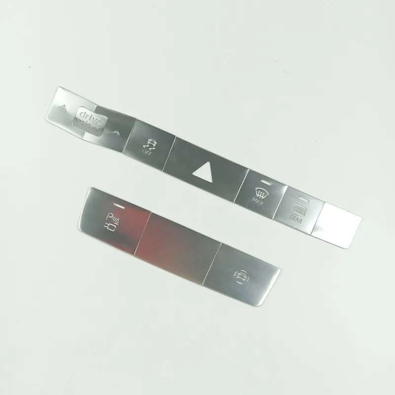 Car Styling Central Control Buttons Cover Alarm Switch Stickers Trim For Audi A6 C8 2019-2020 Automobile Interior Accessories