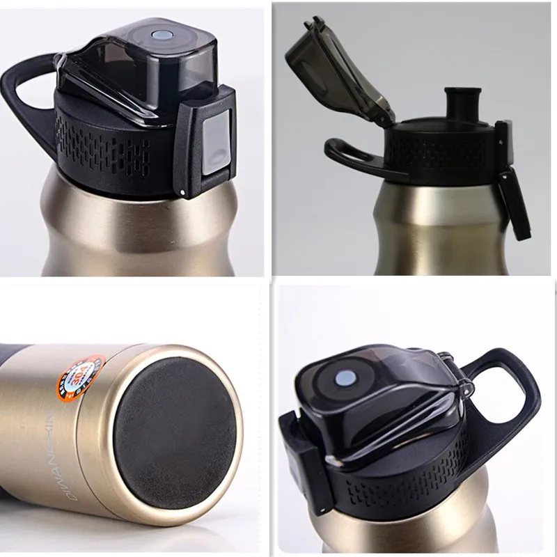 500ml/680ml Double Stainless Steel Sport Vacuum Flask Portable Outdoor Climbing Thermal Bottle Coffee Tea Insulation Cup