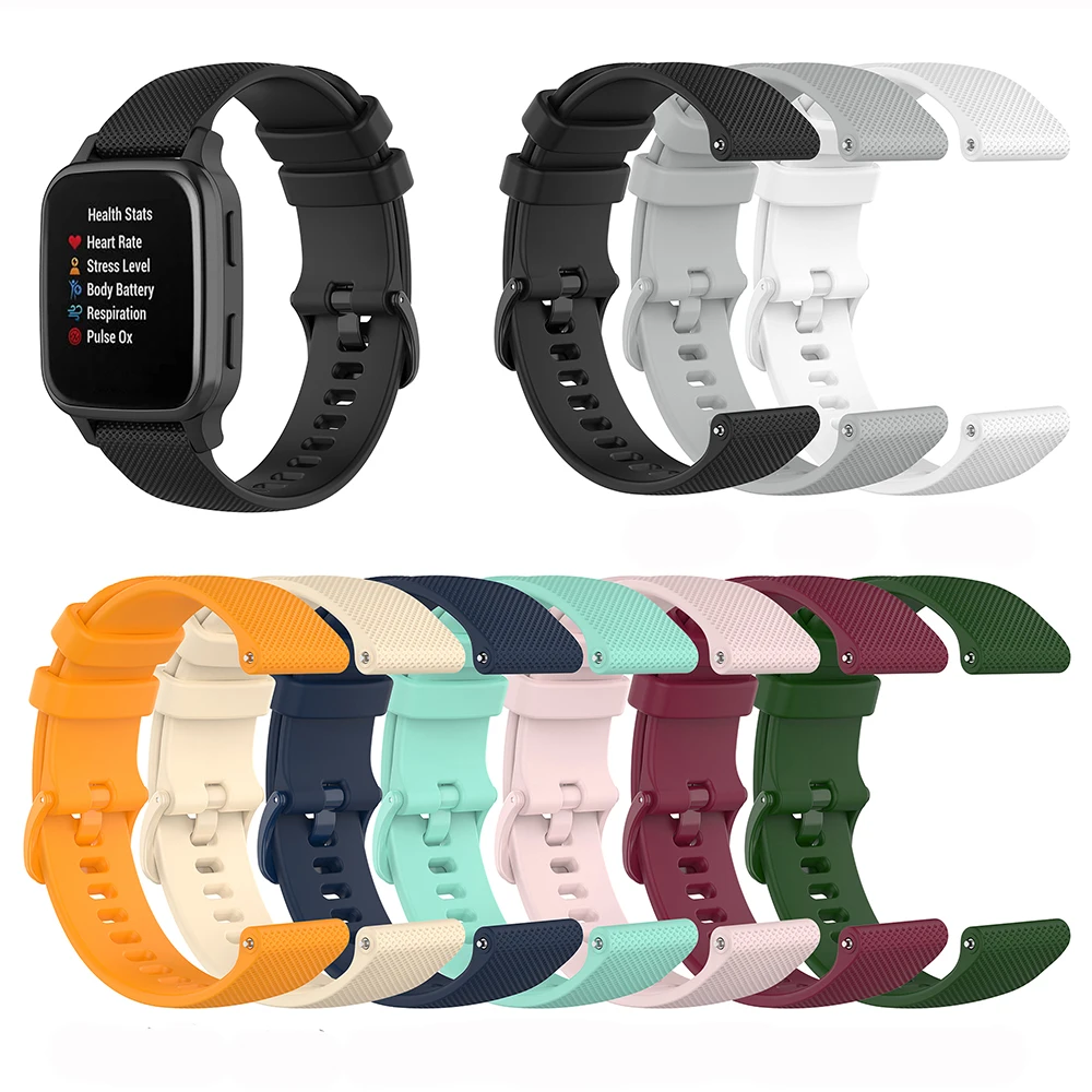 ساعة رسمية حزام ل Garmin Venu Sq الموسيقى العصابات 20 مللي متر سيليكون حزام ل Garmin Vivoactive 3/غالاكسي ساعة 4 42 مللي متر حزام الساعات