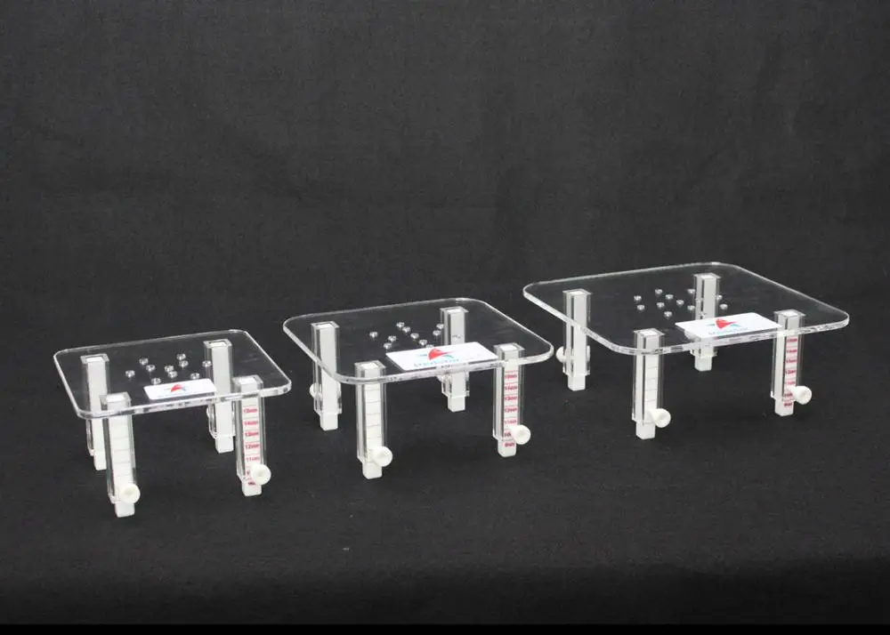 Red Starfish Acrylic Skimmer Stand Aquarium Fish Tank Accessories Adjustable Height 90-150mm