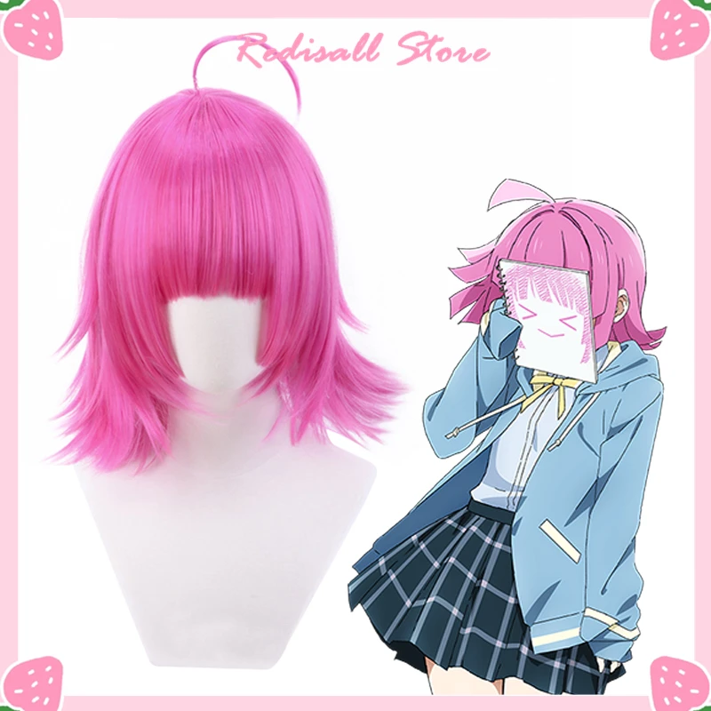 Cosplay Tennouji Rina Pruik Roze Korte Meisjes Synthetisch Haar Nijigasaki Middelbare School Club Tennoji Rina