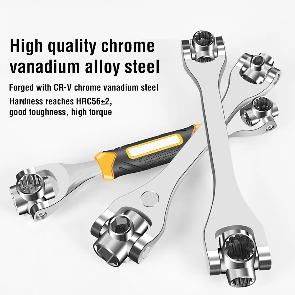 Universal steckschlüssel 8-in-1 multifunktionale schnelle hexagonal ratsche reparatur werkzeug 8-21mm