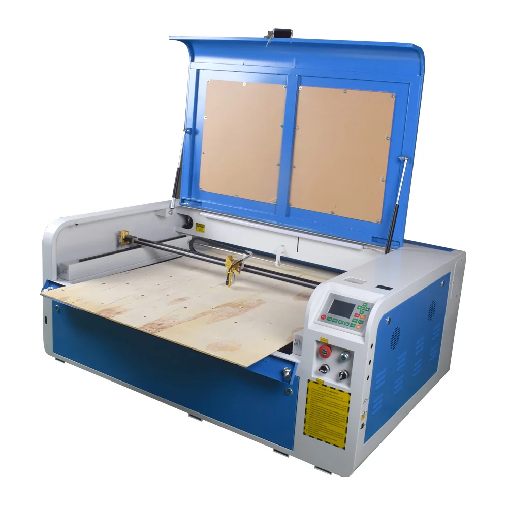 EU STOCK 100W CO2 Laser Cutting Engraving Machine RECI W2 100W 1060 X/Y Axis For Wood Acrylic 1000*600mm Engraving Cutting