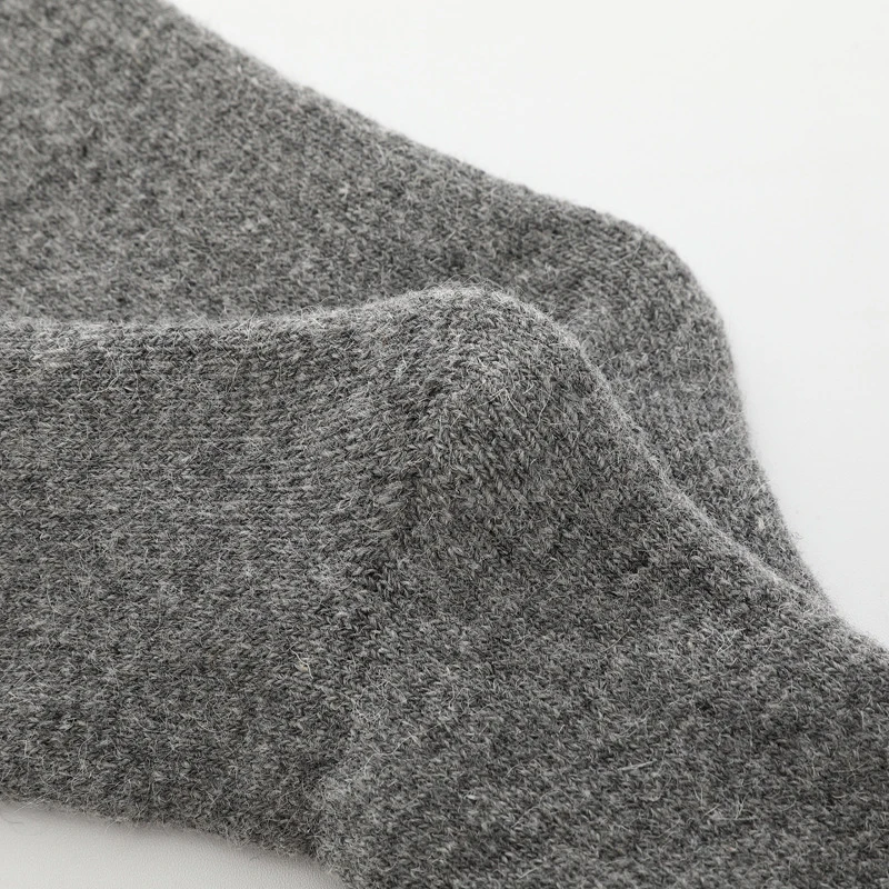 Super Thicken Winter Socks Merino Wool Socks Russia Winter Warm Male Socks Solid Color Warm Meias