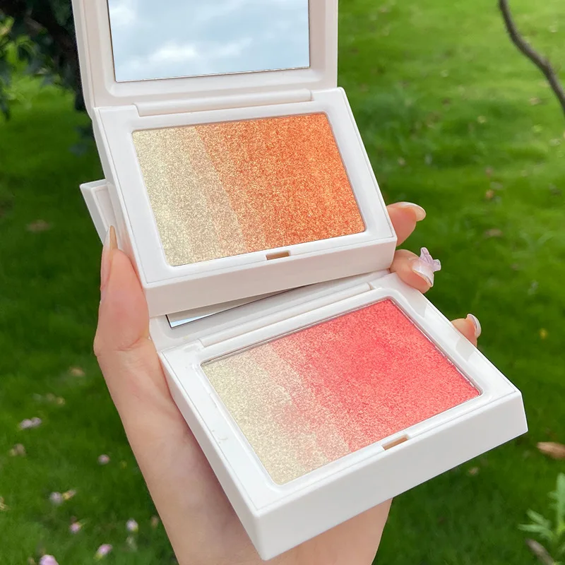 Xuan Farbe Gesicht erröten Palette erröten Pulver natürliche rosa Wange wasserdicht lang anhaltende Farbverlauf Farbe dauerhafte Kosmetik