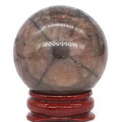 37MM Natural Chiastolite Sphere Ball Chakra Crystal Reiki Healing Stone Carved Decoration Crafts Minerals Room Decor