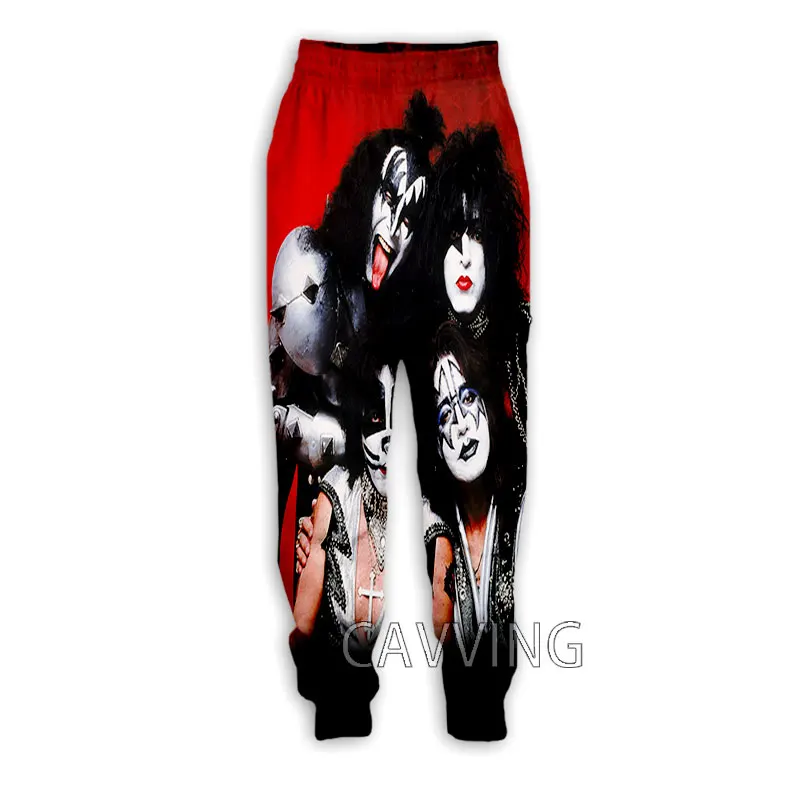 New Fashion 3D Print  KISS Rock Band  Casual Pants Sports Sweatpants Straight Pants  Sweatpants Jogging Pants Trousers  K02