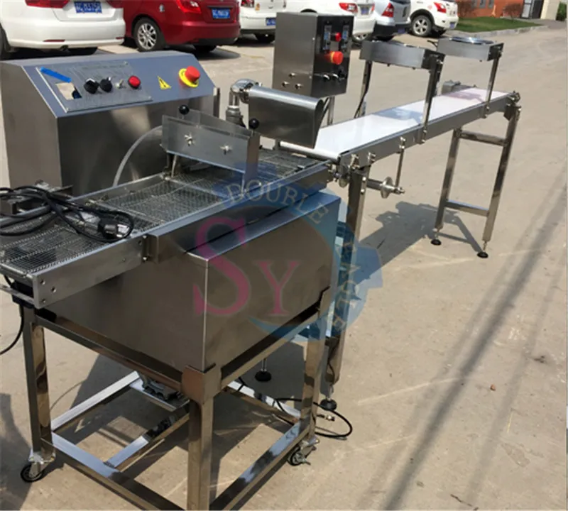 High efficiency 8/15kg capacity chocolate melting/tempering/moulding machine/chocolate enrobing machine Free Shipping