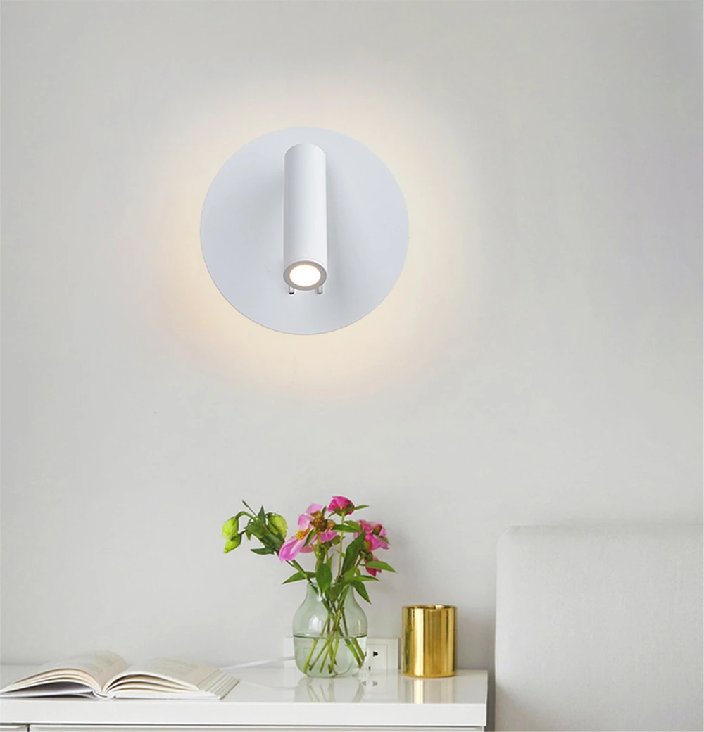 Turnable Wall Lamp With Switch Reading Lamp Bedroom Living Room Wall Lamp Desk Lamp Lighting Fixture view 5