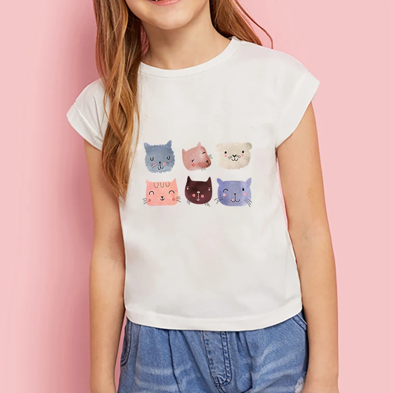 Expresión gatos etiqueta Diy de hierro en transferencia para ropa de niños lavable fácil blanco y negro gato de parches