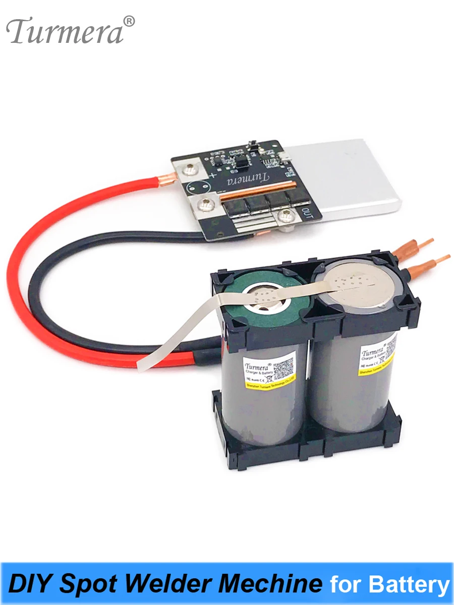 Turmera-máquina soldadora por puntos DIY, 4,2 V, 12V, para soldadura de batería 18650 26650 32700, 0,15mm y paquete de batería, pluma de soldadura