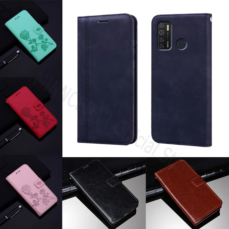 For Tecno Spark 5 Case Flip Wallet Leather Phone Cover On Tecno Spark5 чехолна Magnetic Card Etui Book Hoesje Funda Coque Bag